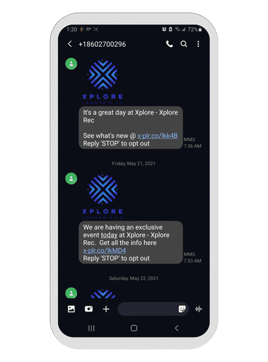 Dispensary MMS marketing software